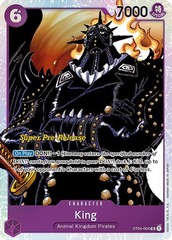 King - ST04-004 - SR - (Super Pre-Release Stamp)