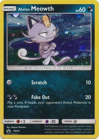 Alolan Meowth - SM43 - Holo Promo
