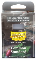 Dragon Shield Board Game Sleeves - Common Standard Clear/Non-Glare (100Ct)
