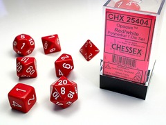 OPAQUE 7-DIE SET RED/WHITE