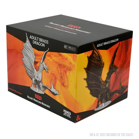 DND UNPAINTED MINIS ADULT BRASS DRAGON