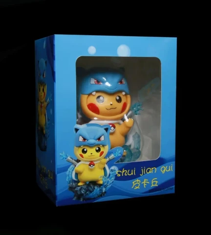 Pikachu with Blastoise Outfit - Figurine