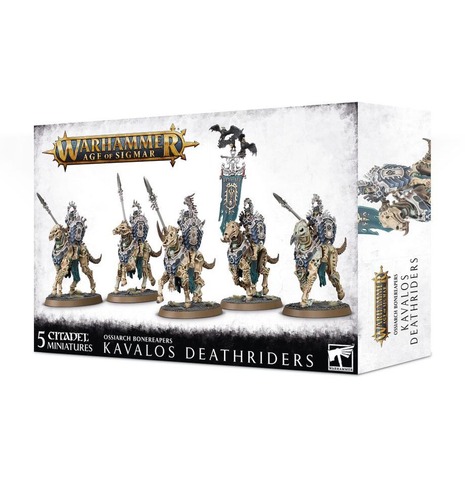 Ossiarch Bonereapers:  Kavalos Deathriders (5mcx)- Used - Mixed