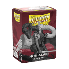 SLEEVES MATTE BLOOD RED NON-GLARE 100CT
