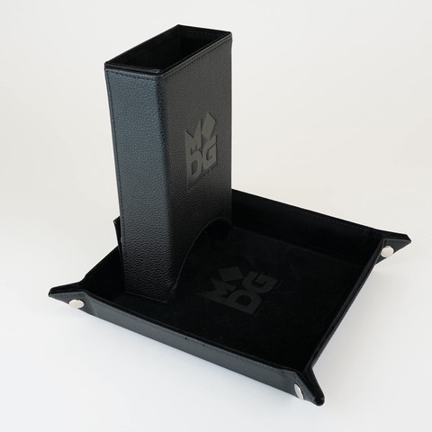 Fold up dice tower : Black