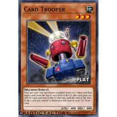 Card Trooper - RA03-EN172 - Platinum Secret Rare - 1st Edition