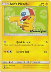 Ash's Pikachu - SM112 - Non-Holo Promo