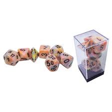 Chessex - Festive Mega-Hedral 7-Die Set Circus w/ Black