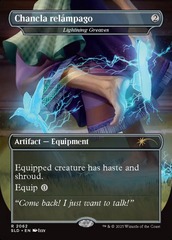 Chancla relámpago - Lightning Greaves - Rainbow Foil