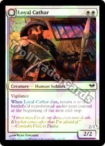 Loyal Cathar // Unhallowed Cathar - Foil