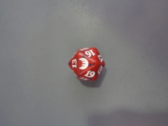 MTG Spin Down Life Counter D20 Dice Magic Origins - Red