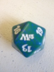 MTG Spin Down Life Counter D20 Dice M13 Green