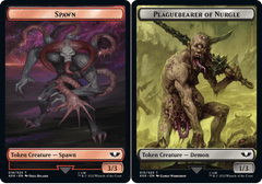 Spawn // Plaguebearer of Nurgle Double-sided Token - Surge Foil