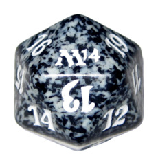 MTG Spin Down Life Counter D20 Dice M14 Black