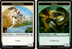 Aven Initiate Token // Snake Token