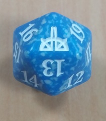 MTG Spin Down Life Counter D20 Dice Rivals of Ixalan - Blue