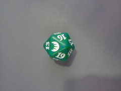 MTG Spin Down Life Counter D20 Dice Magic Origins - Green