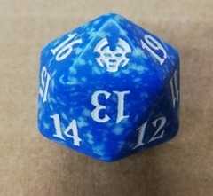 MTG Spin Down Life Counter D20 Dice Theros Beyond Death - Blue