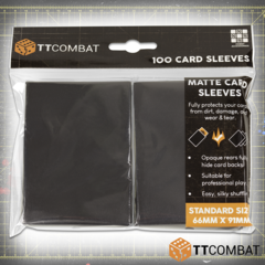 TTCombat 100 Standard Gaming Sleeves (Black)