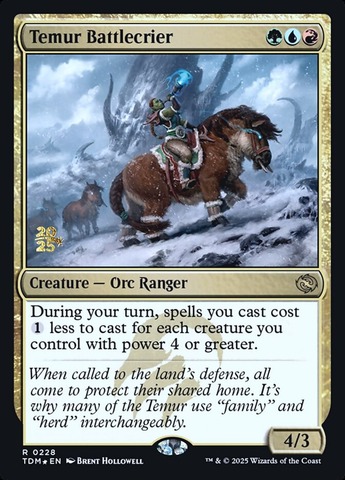 Temur Battlecrier - Foil - Prerelease Promo
