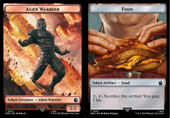 Alien Warrior // Food (0027) Double-Sided Token