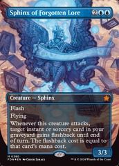 Sphinx of Forgotten Lore - Mana Foil - Borderless