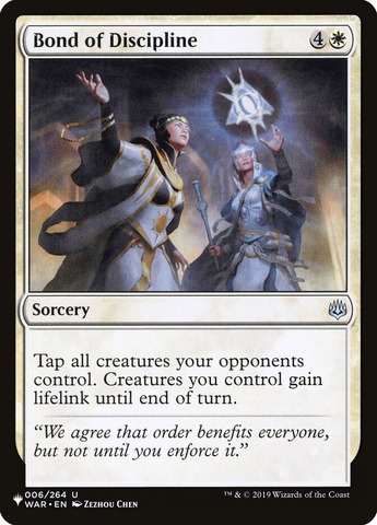 Bond of Discipline (WAR)