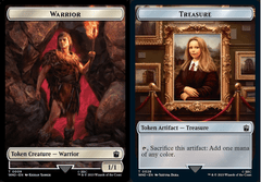 Warrior // Treasure (0028) Double-Sided Token - Foil