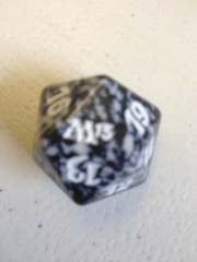 MTG Spin Down Life Counter D20 Dice M13 Black