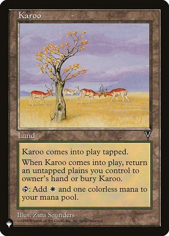 Karoo (VIS) - The List