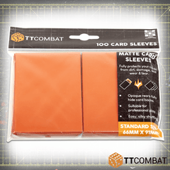 TTCombat 100 Standard Gaming Sleeves (Orange)