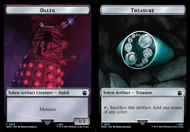 Dalek // Treasure (0031) Double-Sided Token