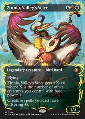 Zinnia, Valley's Voice - Raised Foil - Borderless