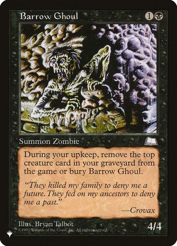 Barrow Ghoul - The List