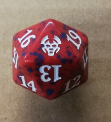 MTG Spin Down Life Counter D20 Dice Theros Beyond Death - Red