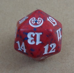 MTG Spin Down Life Counter D20 Dice Kaladesh - Red