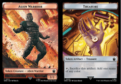Alien Warrior // Treasure (0030) Double-Sided Token