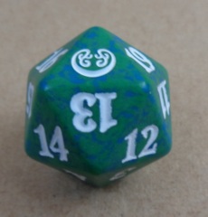 MTG Spin Down Life Counter D20 Dice Kaladesh - Green