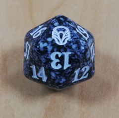 MTG Spin Down Life Counter D20 Dice Dominaria - Black