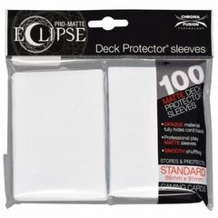 Ultra Pro - Pro Matte Eclipse: Deck Protector 100 Count Pack - Arctic White