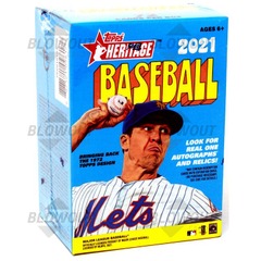 2021 Topps Heritage Baseball Blaster Box 72 Cards Auto &
