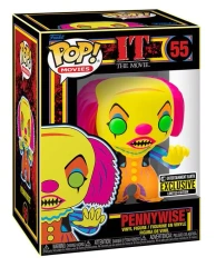 Funko Pop Pennywise 55 IT Movie Black Light Exclusive Vinyl Figure Horror Clown