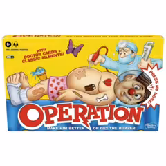 Operation Kids & Family Favorite Strategy Game with 12 Plastic Ailments