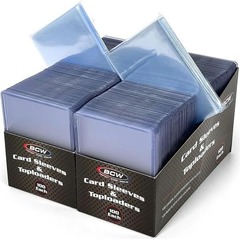 BCW 200 Count Card Sleeve and Toploader Combo Pack