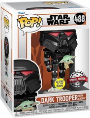 Funko POP! Star Wars Dark Trooper With Grogu