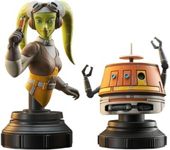 Diamond Select Toys Star Wars: Rebels: Hera & Chopper Mini-Bust Set, Multicolor,