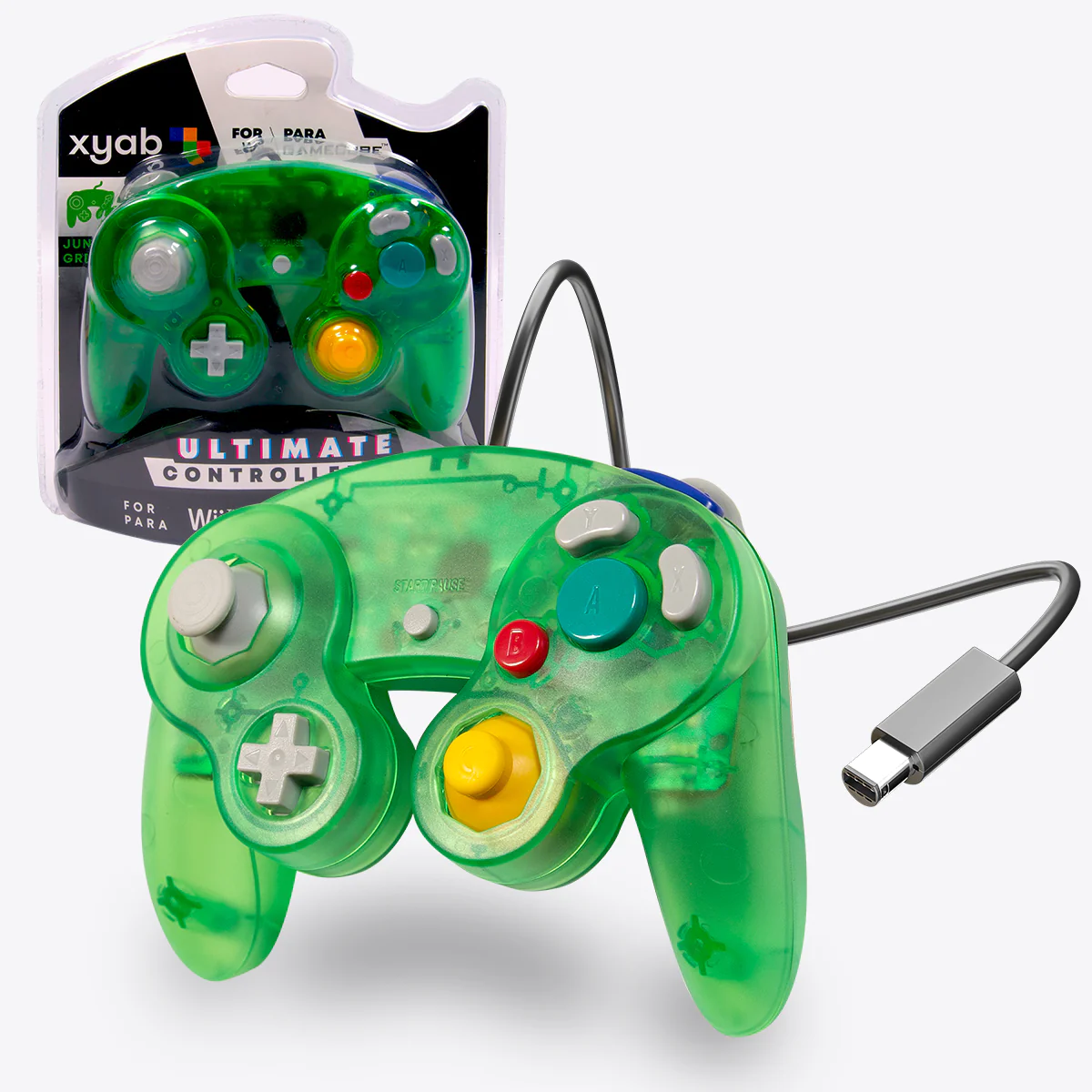 Jungle Green Gamecube Ultimate Controller XYAB