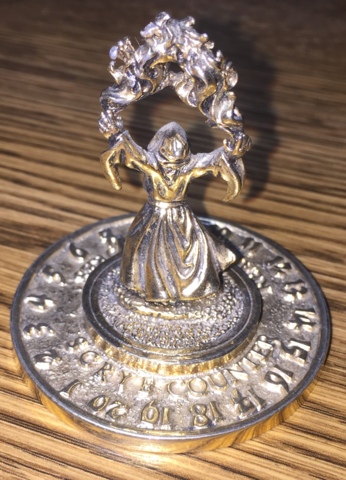 1994 Wizard - 24K Gold Plated - Reaper Scrye Life Counter MTG Magic Pewter Miniatures D&D
