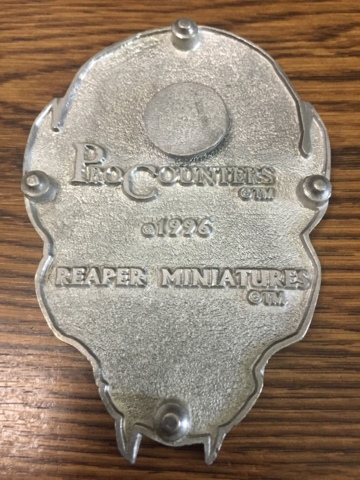 1996 Skull - White Eyes - ProCounters - Pro Counters Life Counter Reaper MTG Magic Miniatures Pewter Metal Enamel Procounter