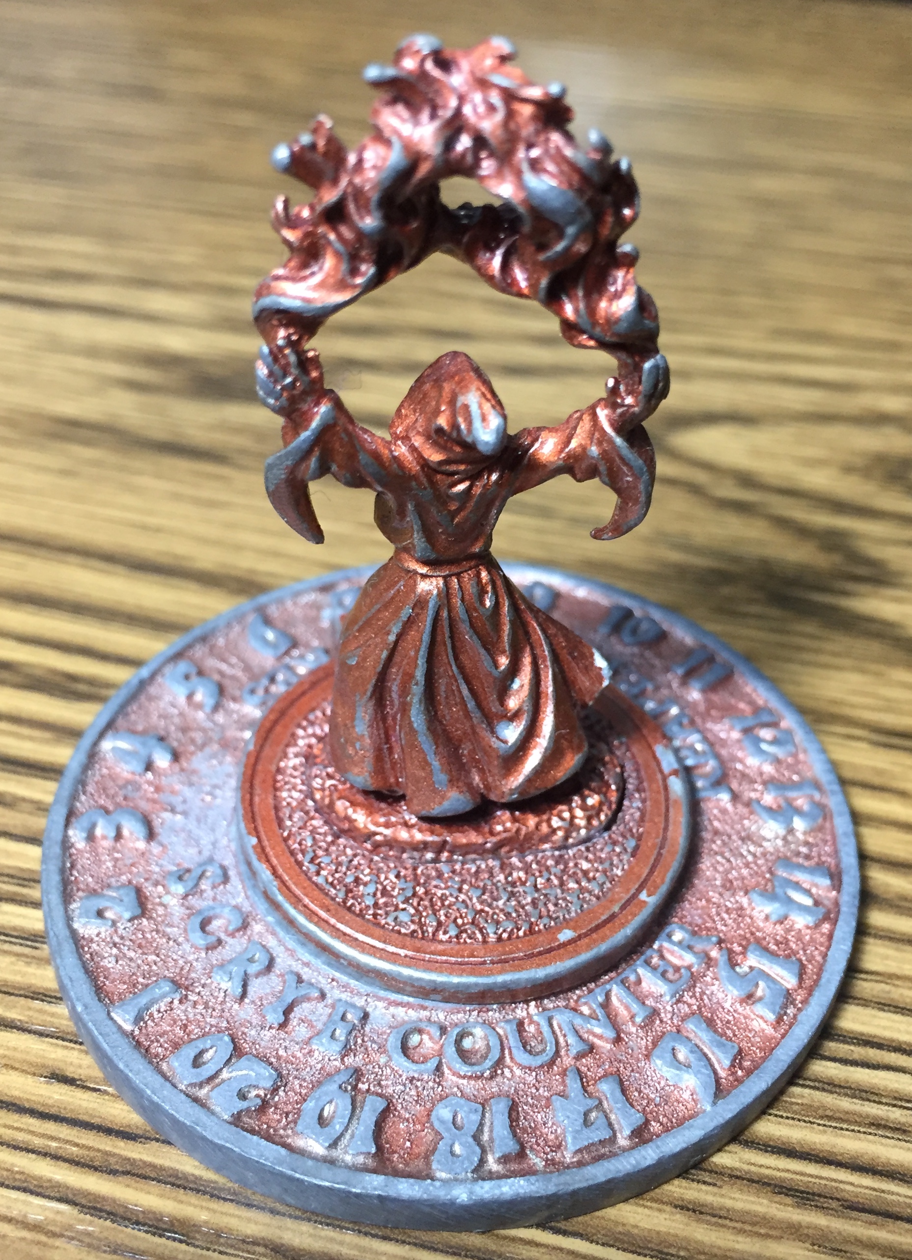 1994 Wizard - Red - Reaper Scrye Life Counter MTG Magic Pewter Miniatures D&D